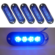 Load image into Gallery viewer, 5 PCS MK-087 Car / Truck 4LEDs Side Marker Indicator Lights Bulb Lamp, MK-087(Blue Light), MK-087(Green Light), MK-087(Red Light), MK-087(White Light), MK-087(Yellow Light)