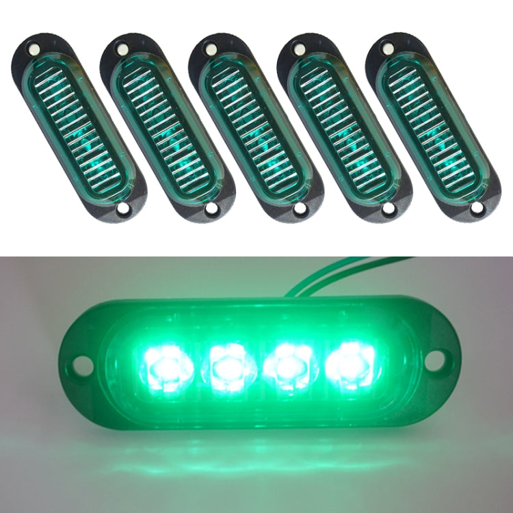 5 PCS MK-087 Car / Truck 4LEDs Side Marker Indicator Lights Bulb Lamp, MK-087(Blue Light), MK-087(Green Light), MK-087(Red Light), MK-087(White Light), MK-087(Yellow Light)