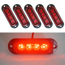 Load image into Gallery viewer, 5 PCS MK-087 Car / Truck 4LEDs Side Marker Indicator Lights Bulb Lamp, MK-087(Blue Light), MK-087(Green Light), MK-087(Red Light), MK-087(White Light), MK-087(Yellow Light)