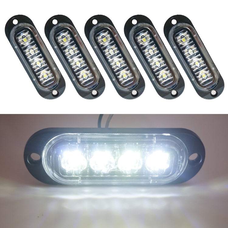 5 PCS MK-087 Car / Truck 4LEDs Side Marker Indicator Lights Bulb Lamp, MK-087(Blue Light), MK-087(Green Light), MK-087(Red Light), MK-087(White Light), MK-087(Yellow Light)