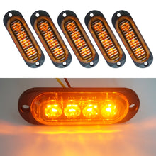 Load image into Gallery viewer, 5 PCS MK-087 Car / Truck 4LEDs Side Marker Indicator Lights Bulb Lamp, MK-087(Blue Light), MK-087(Green Light), MK-087(Red Light), MK-087(White Light), MK-087(Yellow Light)