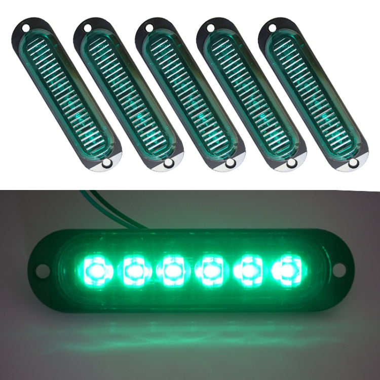 5 PCS MK-093 Car / Truck 6LEDs Side Marker Indicator Lights Bulb Lamp, MK-093(Yellow Light), MK-093(Blue Light), MK-093(Green Light), MK-093(Red Light), MK-093(White Light)