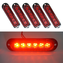 Load image into Gallery viewer, 5 PCS MK-093 Car / Truck 6LEDs Side Marker Indicator Lights Bulb Lamp, MK-093(Yellow Light), MK-093(Blue Light), MK-093(Green Light), MK-093(Red Light), MK-093(White Light)