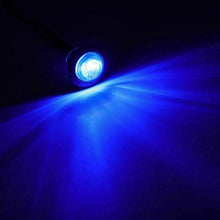 Load image into Gallery viewer, 10 PCS MK-118 3/4 inch Metal Frame Car / Truck 3LEDs Side Marker Indicator Lights Bulb Lamp, MK-118(Blue Light), MK-118(Green Light), MK-118(Red Light), MK-118(White Light), MK-118 (Yellow Light)