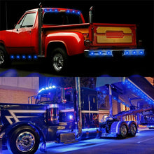 Load image into Gallery viewer, 10 PCS MK-118 3/4 inch Metal Frame Car / Truck 3LEDs Side Marker Indicator Lights Bulb Lamp, MK-118(Blue Light), MK-118(Green Light), MK-118(Red Light), MK-118(White Light), MK-118 (Yellow Light)