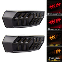 Load image into Gallery viewer, 2 PCS KC670 Motorcycle Integrated Flashing Turn Signal Brake Tail Light for Honda MSX125 CBR650F CTX700, KC670