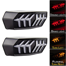 Load image into Gallery viewer, 2 PCS KC670 Motorcycle Integrated Flashing Turn Signal Brake Tail Light for Honda MSX125 CBR650F CTX700, KC670