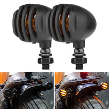 Load image into Gallery viewer, 2 PCS PE-ZJ502 Motorcycle Metal Fence Turn Signal Light