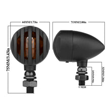 Load image into Gallery viewer, 2 PCS PE-ZJ502 Motorcycle Metal Fence Turn Signal Light