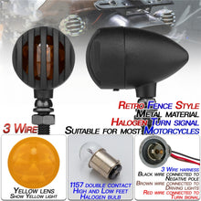 Load image into Gallery viewer, 2 PCS PE-ZJ502 Motorcycle Metal Fence Turn Signal Light