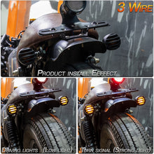 Load image into Gallery viewer, 2 PCS PE-ZJ502 Motorcycle Metal Fence Turn Signal Light