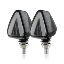 Load image into Gallery viewer, 2 PCS KC018A Motorcycle Triangular V-shaped Two-color LED Brake Turn Signal Light, KC018A