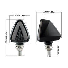 Load image into Gallery viewer, 2 PCS KC018A Motorcycle Triangular V-shaped Two-color LED Brake Turn Signal Light, KC018A