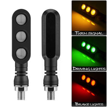 Load image into Gallery viewer, 2 PCS KC050 Motorcycle LED Turn Signal Running Brake Light, KC050