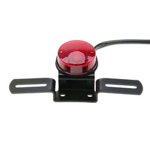 Load image into Gallery viewer, 2 PCS Motorcycle Retro Round Brake Light with License Plate Holder, Retro Round Brake Light