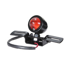 Load image into Gallery viewer, 2 PCS KC-WD-FGZXD Motorcycle Retro Round Brake Light with License Plate Holder, Brake Light