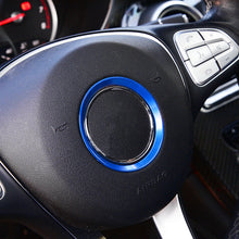 Load image into Gallery viewer, Car Steering Wheel Decorative Ring Cover for Mercedes-Benz,Inner Diameter: 5.6cm, 5.6cm (Blue), 5.6cm (Red), 5.6cm (Silver)