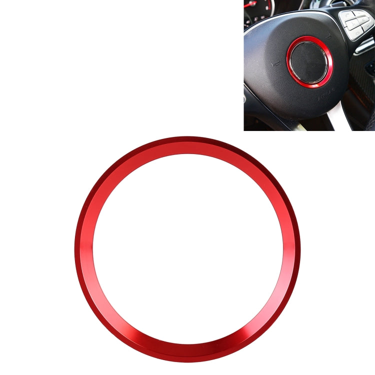Car Steering Wheel Decorative Ring Cover for Mercedes-Benz,Inner Diameter: 5.6cm, 5.6cm (Blue), 5.6cm (Red), 5.6cm (Silver)