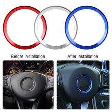Load image into Gallery viewer, Car Steering Wheel Decorative Ring Cover for Mercedes-Benz,Inner Diameter: 5.6cm, 5.6cm (Blue), 5.6cm (Red), 5.6cm (Silver)
