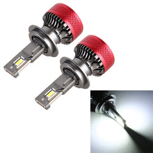 Load image into Gallery viewer, 1 Pair H7 DC12V 65W 6000K 6500LM LED Car Headlights, H7