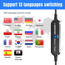 Load image into Gallery viewer, KONNWEI BK100 X431 BST360 Car Bluetooth Battery Tester, BK100 (Black), BK100