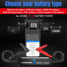 Load image into Gallery viewer, KONNWEI BK100 X431 BST360 Car Bluetooth Battery Tester, BK100 (Black), BK100