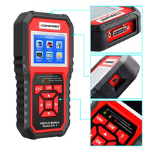 Load image into Gallery viewer, KONNWEI KW870 2 in 1 Car OBD2 Fault Diagnosis + Battery Tester, KW870
