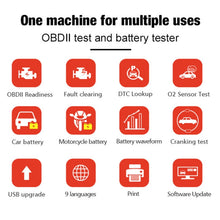 Load image into Gallery viewer, KONNWEI KW870 2 in 1 Car OBD2 Fault Diagnosis + Battery Tester, KW870