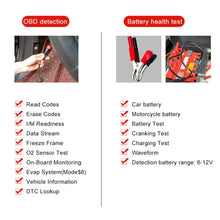 Load image into Gallery viewer, KONNWEI KW870 2 in 1 Car OBD2 Fault Diagnosis + Battery Tester, KW870