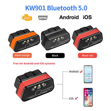 Load image into Gallery viewer, KONNWEI KW901 Android Phone OBD2 Car Bluetooth 5.0 Diagnostic Scan Tools, Bluetooth 5.0