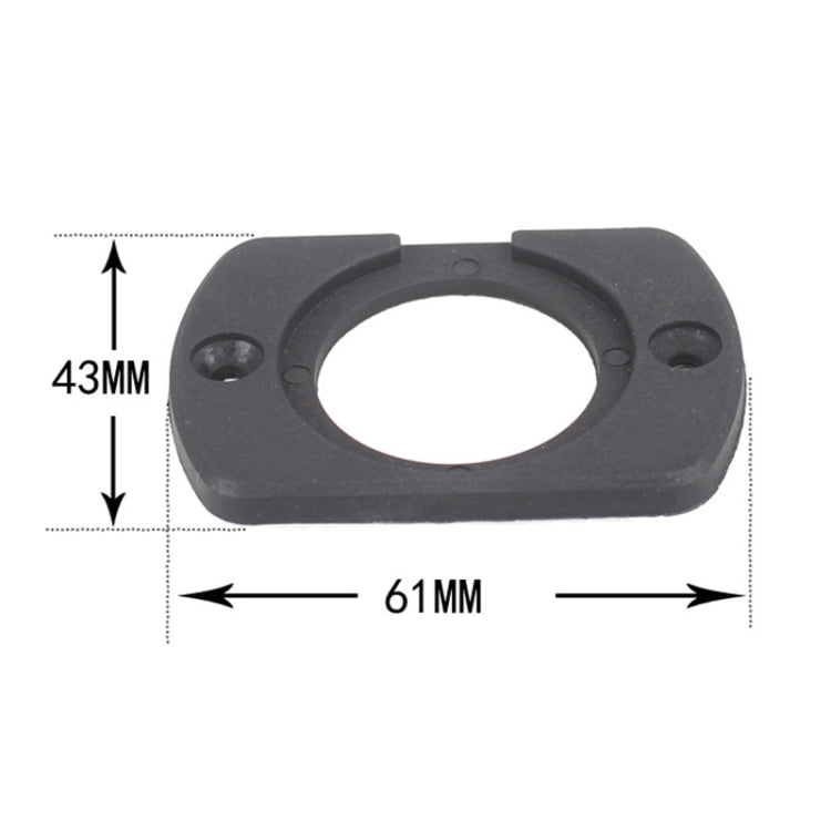 5 PCS 1 Hole Car Modified USB Charging Voltmeter Cigarette Lighter Panel, 1 Hole