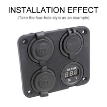 Load image into Gallery viewer, 5 PCS 1 Hole Car Modified USB Charging Voltmeter Cigarette Lighter Panel, 1 Hole