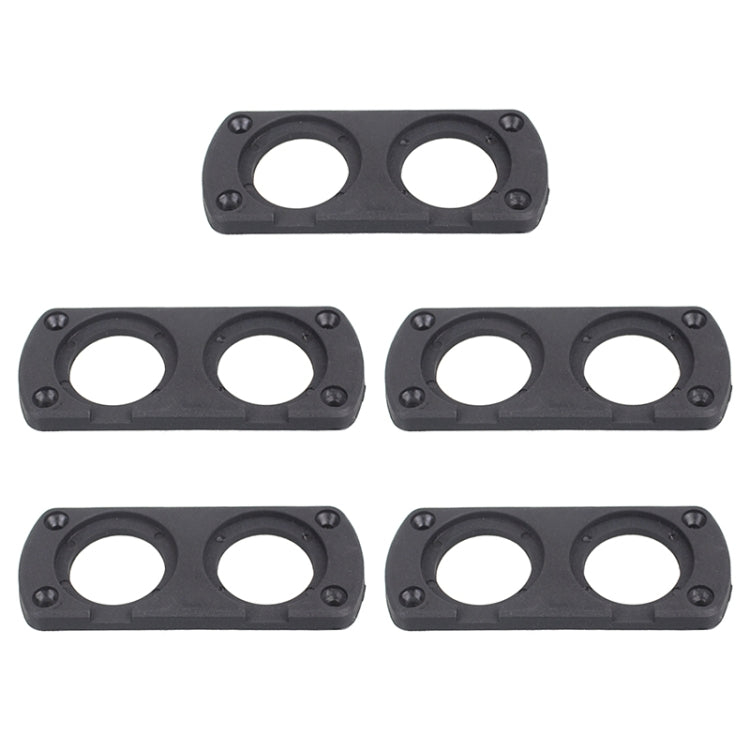 5 PCS 2-Hole Car Modified USB Charging Voltmeter Cigarette Lighter Panel, 2-Hole