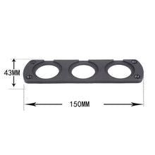 Load image into Gallery viewer, 5 PCS 3-Hole Car Modified USB Charging Voltmeter Cigarette Lighter Panel, 3-Hole