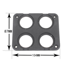 Load image into Gallery viewer, 5 PCS 4-Hole Car Modified USB Charging Voltmeter Cigarette Lighter Panel, 4-Hole