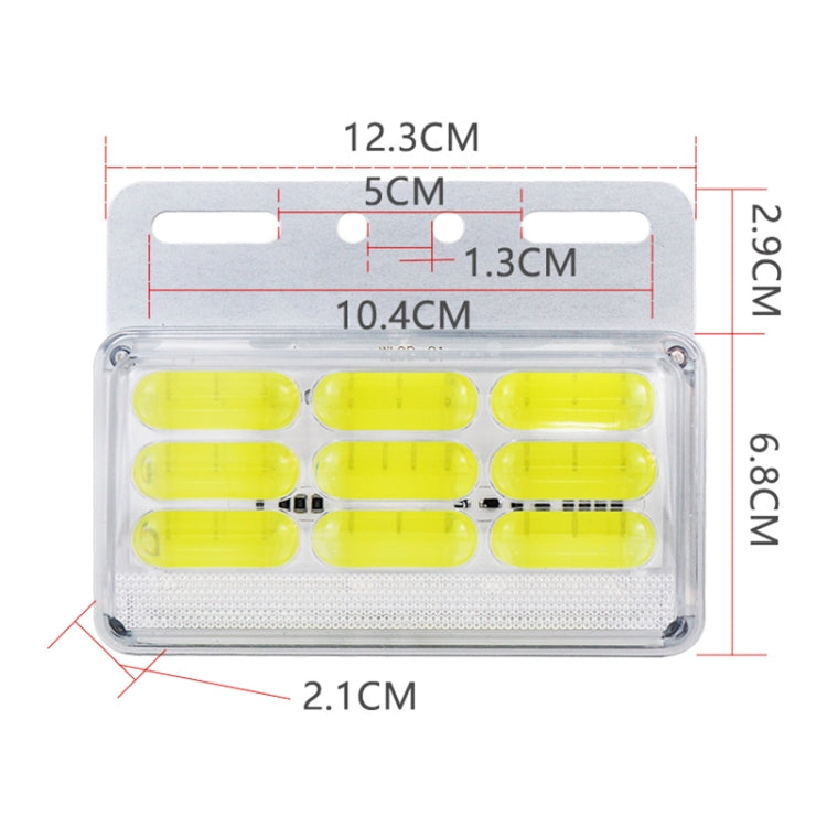 4 PCS ZS-9001 DC24V 9D Waterproof Car / Truck Side Marker Indicator Lights Bulb Lamp, Red Light, White Light, Yellow Light, Blue Light, Green Light