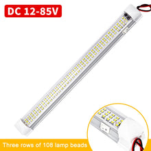 Load image into Gallery viewer, 2 PCS ZS-3333 Side Switch Type 12-80V High Bright 108LEDs Car Dome Light Cabin Light Bar, ZS-3333 Side Switch Type