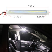 Load image into Gallery viewer, 2 PCS ZS-3333 Top Switch Type 12-80V High Bright 108LEDs Car Dome Light Cabin Light Bar, ZS-3333 Top Switch Type
