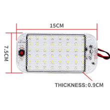Load image into Gallery viewer, 2 PCS ZS-3350 DC12-85V High Bright 48LEDs Lamp Beads Car Dome Light Cabin Light Bar, ZS-3350