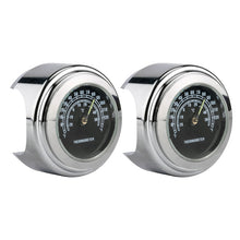 Load image into Gallery viewer, 2 PCS Motorcycle 22-25mm Handlebar Thermometer, Thermometer (Black), Thermometer (White)