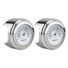 Load image into Gallery viewer, 2 PCS Motorcycle 22-25mm Handlebar Thermometer, Thermometer (Black), Thermometer (White)