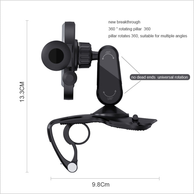 Car Multi-function Center Console Mobile Phone Holder with Number Plate, Mobile Phone Holder with Number Plate