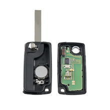 Load image into Gallery viewer, For PEUGEOT 2 Buttons Intelligent Remote Control Car Key with PCF7961 Integrated Chip &amp; Battery &amp; Holder &amp; Slotted Key Blade &amp; FSK Signal, Frequency: 433MHz, For PEUGEOT FSK Signal