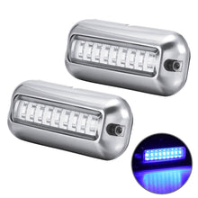 Load image into Gallery viewer, 2 PCS MK-027 Ship / Yacht 10-30V 27LEDs Waterproof Stainless Steel Underwater Light, Underwater Light(Red Light), Underwater Light(White Light), Underwater Light(Green Light), Underwater Light(Blue Light)