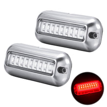 Load image into Gallery viewer, 2 PCS MK-027 Ship / Yacht 10-30V 27LEDs Waterproof Stainless Steel Underwater Light, Underwater Light(Red Light), Underwater Light(White Light), Underwater Light(Green Light), Underwater Light(Blue Light)