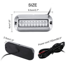 Load image into Gallery viewer, 2 PCS MK-027 Ship / Yacht 10-30V 27LEDs Waterproof Stainless Steel Underwater Light, Underwater Light(Red Light), Underwater Light(White Light), Underwater Light(Green Light), Underwater Light(Blue Light)
