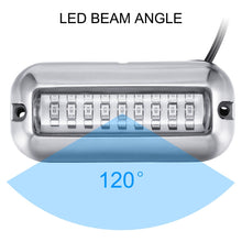 Load image into Gallery viewer, 2 PCS MK-027 Ship / Yacht 10-30V 27LEDs Waterproof Stainless Steel Underwater Light, Underwater Light(Red Light), Underwater Light(White Light), Underwater Light(Green Light), Underwater Light(Blue Light)