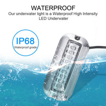 Load image into Gallery viewer, 2 PCS MK-027 Ship / Yacht 10-30V 27LEDs Waterproof Stainless Steel Underwater Light, Underwater Light(Red Light), Underwater Light(White Light), Underwater Light(Green Light), Underwater Light(Blue Light)