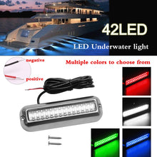 Load image into Gallery viewer, MK-042 Ship / Yacht 10-30V 42LEDs Waterproof Stainless Steel Underwater Light, Underwater Light (White Light), Underwater Light (Red Light), Underwater Light (Green Light), Underwater Light (Blue Light)