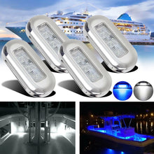Load image into Gallery viewer, MK-056 Ship / Yacht 3 inch 12V LED Waterproof Stainless Steel Underwater Light, 12V White Light, 12V Blue Light
